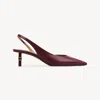 Chloé Marcie Slingback Purple Size 8.5 100% Goatskin In Purple