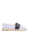 Chloé Logo-print Espadrilles In Blue