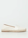 Chloé Piia Logo-embroidered Espadrilles In White