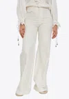 Chloé Essential Flared-leg Jeans In White