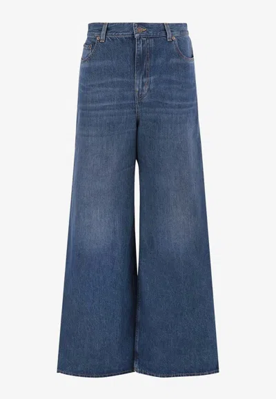 Chloé Essential Wide-leg Jeans In Blue