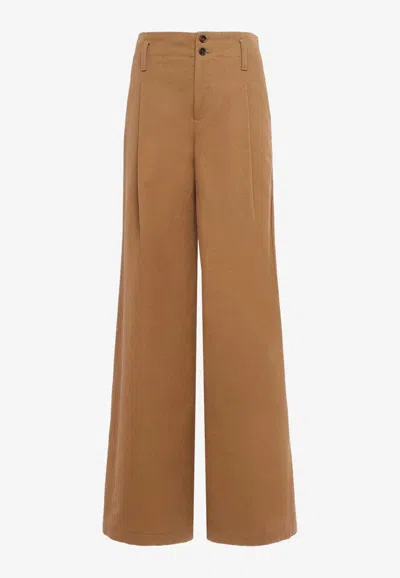 CHLOÉ ESSENTIAL WIDE-LEG PANTS