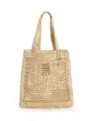 Chloé Summer Banana Crochet Tote Bag