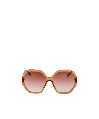 CHLOÉ CHLOÉ EYEWEAR OCTAGONAL FRAME SUNGLASSES