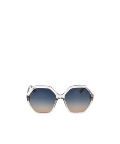 Chloé Esther Octagonal-frame Sunglasses In Multicolor