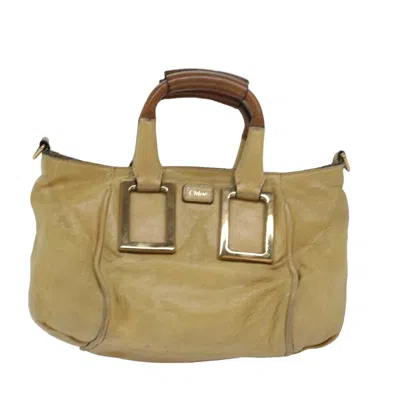 Pre-owned Chloé Ethel Beige Leather Shoulder Bag ()