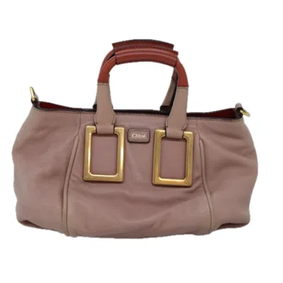 Pre-owned Chloé Ethel Leather Handbag () In Pink
