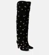 Chloé Eve Studded Leather Over-the-knee Boots In Black