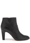 Chloé Eve 85 Heeled Leather Ankle Boots In Black