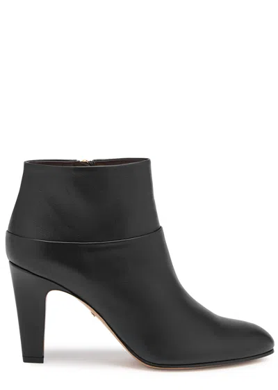 Chloé Chloe Eve 90 Leather Ankle Boots In Black