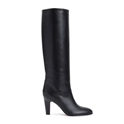 Twinset Woman Knee Boots Black Size 10 Soft Leather In Black
