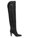 Chloé Eve Leather Over-the-knee Boots In Black