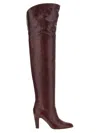 Chloé Brown Eve Thigh High Boots In Purple