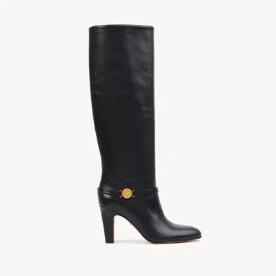Chloé Eve Heeled Boot In Black
