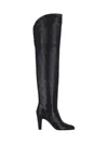 Chloé Knee-high Boots With Pointed Toe And Cone Heel In Black