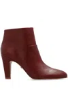 Chloé Eve Leather Ankle Boots In Brown