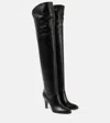 Chloé Eve Leather Over-the-knee Boots In Black