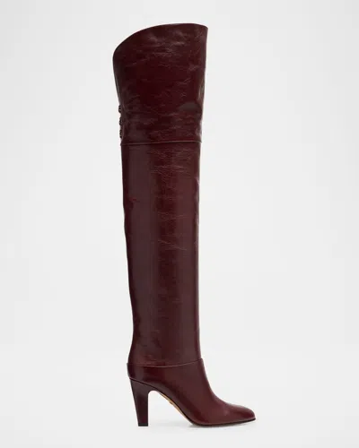 CHLOÉ EVE LEATHER OVER-THE-KNEE BOOTS