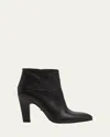 Chloé Eve 85 Heeled Leather Ankle Boots In Black