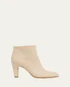 Chloé Eve Leather Zip Ankle Booties In Sweet Beige