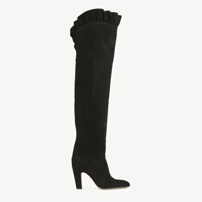 Chloé Cuissardes Eve Femme Noir Taille 38 100% Cuir De Brebis In Black