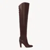 Chloé 85mm Eve Leather Over-the-knee Boots