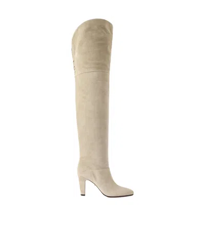 Chloé Eve Over-the-knee Boots In Neutral