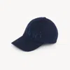 Chloé Faded Cotton Cap With Curved Brim In Blue