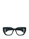 Chloé Logo-plaque Square-frame Glasses In Blue
