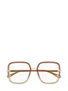 Chloé Rectangular Flat Mirror In Brown