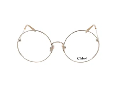 Chloé Eyeglasses In Gold Gold Transparent