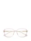 Chloé Eyewear Square Frame Glasses In Pink