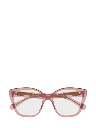 Chloé Eyewear Cat-eye Glasses In Pink