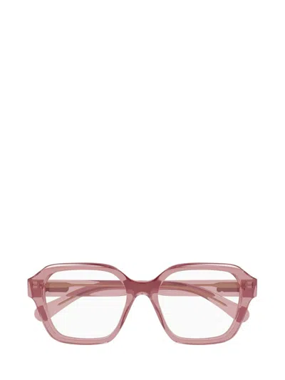 Chloé Eyewear Square Frame Glasses In Pink