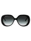 Chloé Chloe Sunglasses Ch0195 S 001 In 001 Black Black Grey