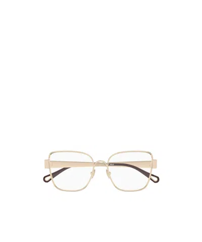 Chloé Eyewear Butterfly Frame Glasses In Neutral