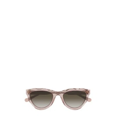 Chloé Eyewear Cat-eye Sunglasses In Dark Peach Color
