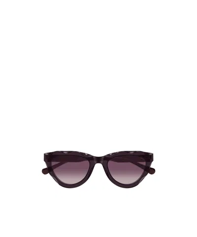 Chloé Eyewear Cat-eye Sunglasses In Deep Fuchsia