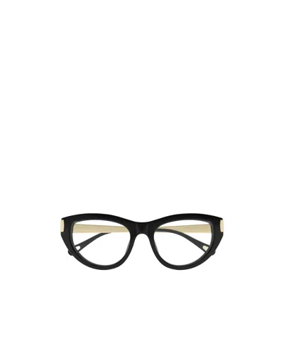 Chloé Eyewear Cat-eye Frame Glasses In Black