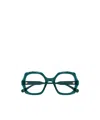 Chloé Eyewear Geometric Frame Glasses In Blue