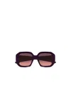 Chloé Eyewear Geometric Frame Sunglasses In Black