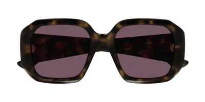 Chloé Eyewear Geometric Frame Sunglasses In Brown