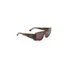 Chloé Eyewear Rectangular Frame Sunglasses In Brown