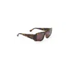 Chloé Eyewear Rectangular Frame Sunglasses In Brown
