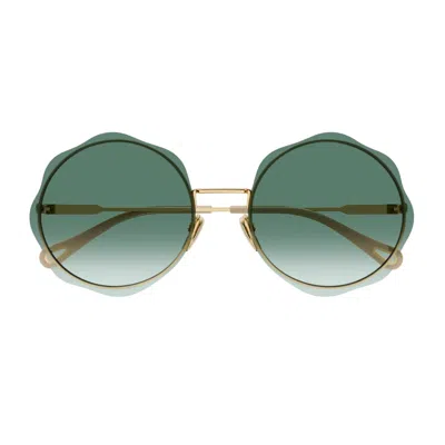Chloé Eyewear Honore Sunglasses In Gold