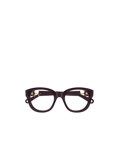 Chloé Eyewear Oval-frame Glasses In Black