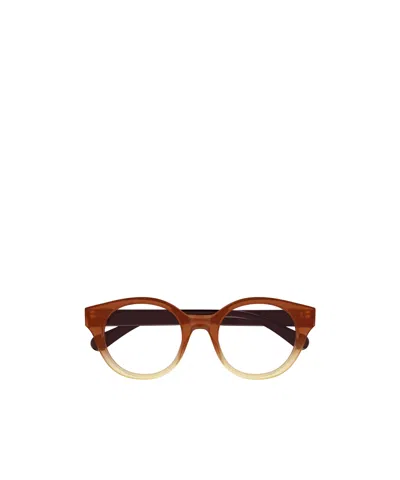 Chloé Eyewear Oval Frame Glasses In Brown
