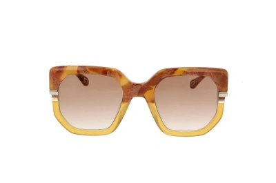 Chloé Eyewear Oversized Square Frame Sunglasses In Multi