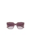 Chloé Eyewear Oversized Square Frame Sunglasses In Neutral