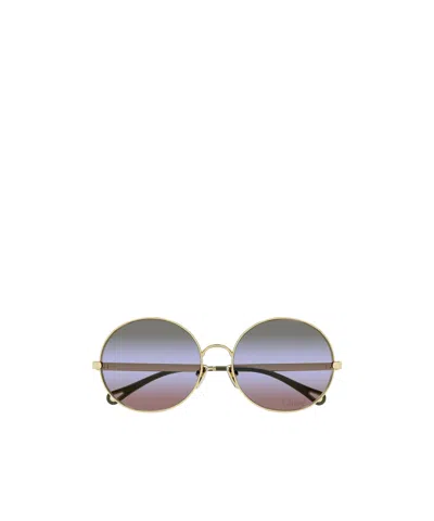 Chloé Round-frame Sunglasses In Gray